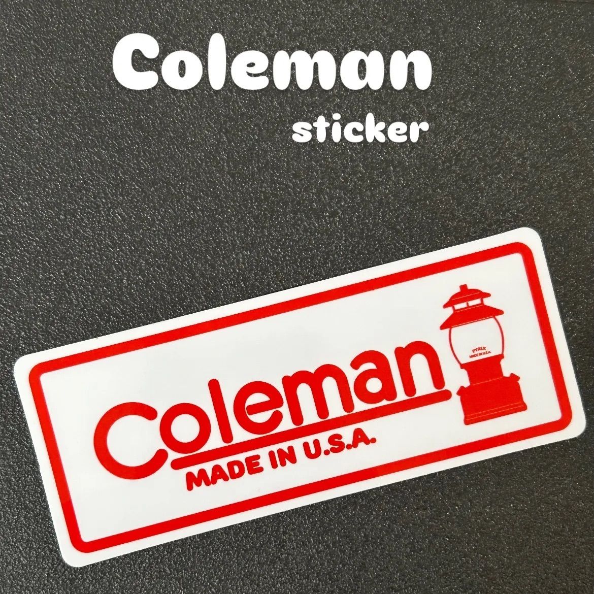 【爆買い！】 人気商品] COLEMAN コールマン 耐水性加工 アメリカンステッカー その他
