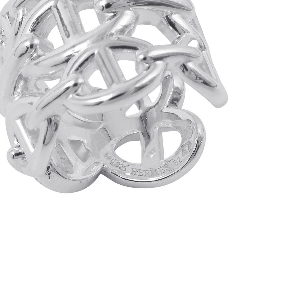 HERMES エルメス アンシェネ シェーヌダンクル シルバー リング 52 シェーヌ・ダンクル 《 新品 》 エルメス シェーヌダンクル