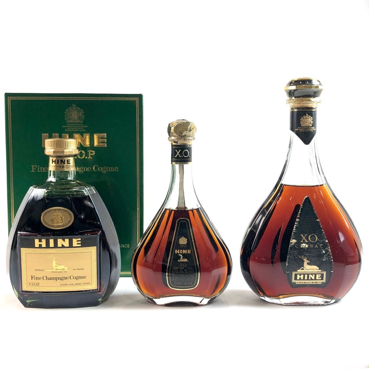 3本 ハイン HINE XO VSOP ファインシャンパーニュ XO 700ml ブランデー セット 古酒