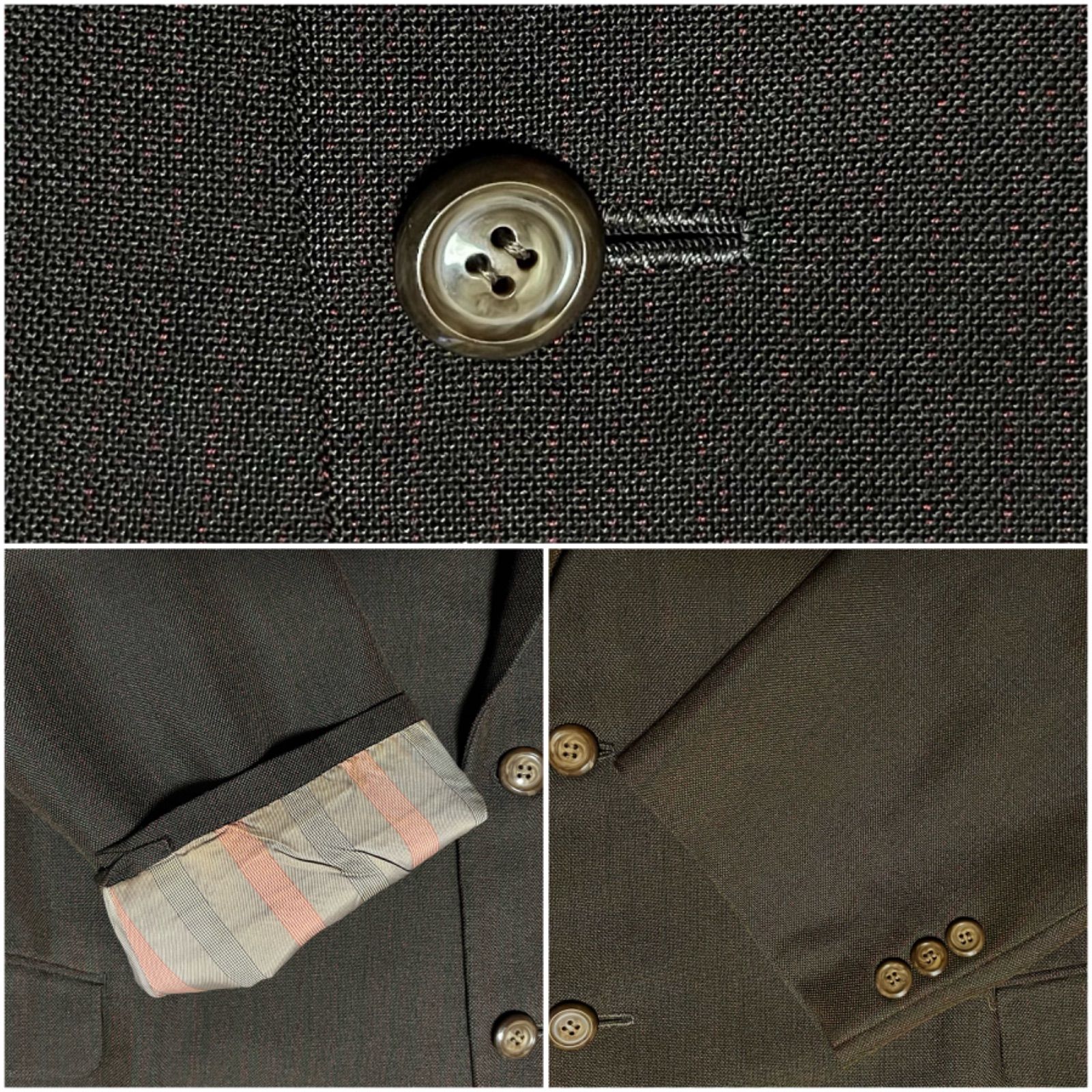 美品 50S～60S ヴィンテージ TAILOR Jentan セットアップ 2ピース シングル スーツ ストライプ 茶 ブラウン M相当 ジャケット XL相当  ボタンフライ 2タック フォーマル 礼服 冠婚葬祭 ツーピース 成人式 菅田将暉 VINTAGE - メルカリ