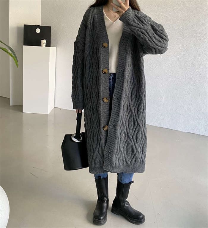 KNOTT ロング ニット カーディガン コート ロング ニット カーディガン[品番：AIKW0000604]｜ica（アイカ