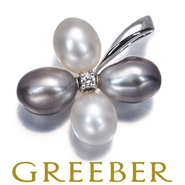 限界 ミキモト ペンダントトップ パール 真珠 6.5-7.0mm ダイヤ ダイヤモンド フラワー K18WG 177652 豊富な商品を即検索。