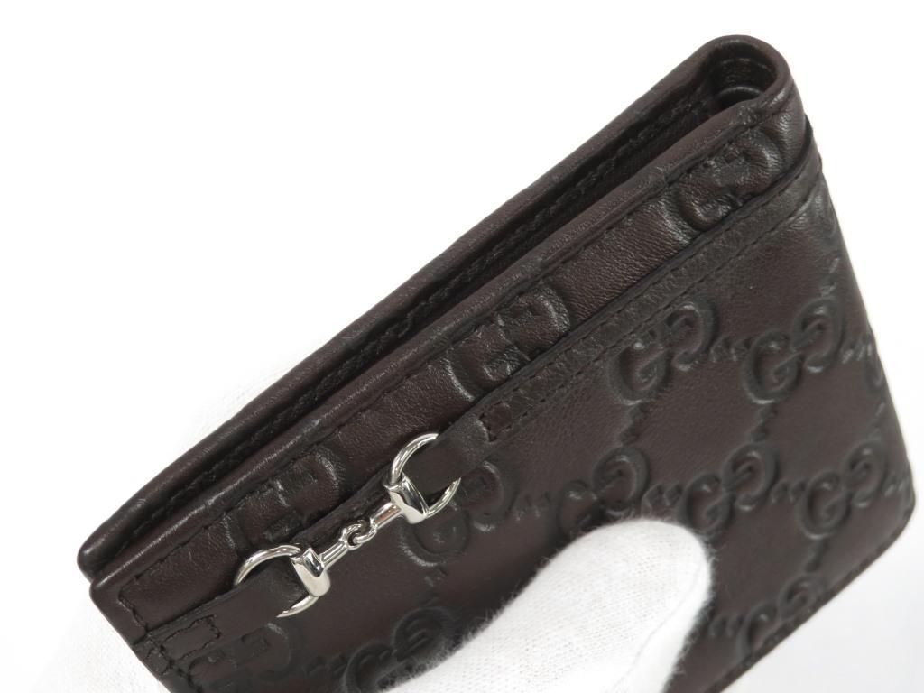 △限定値下げ▽ □未使用□ グッチ シマ ホースビット 二つ折り 札入れ  