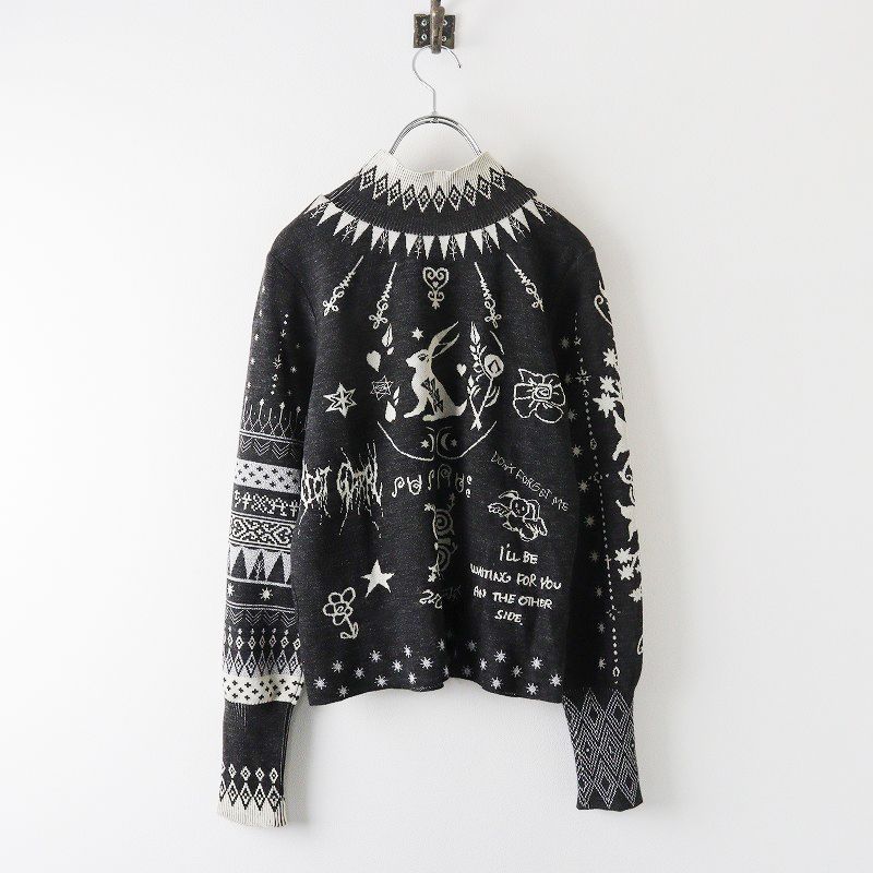 半額満載！スーパーSALE グランドセール！ rurumu ルルムウ 2023AW 美品 縷縷夢兎 highneck motif tatoo ニット/セーター