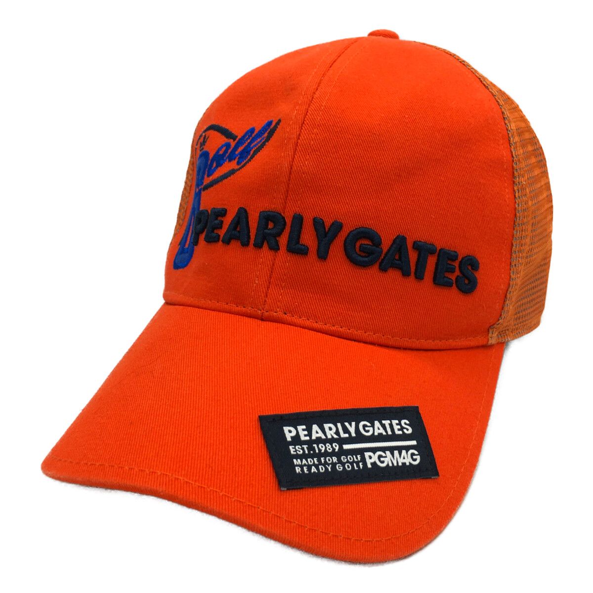 中古 パーリーゲイツ PEARLY GATES キャップ フリー オレンジ