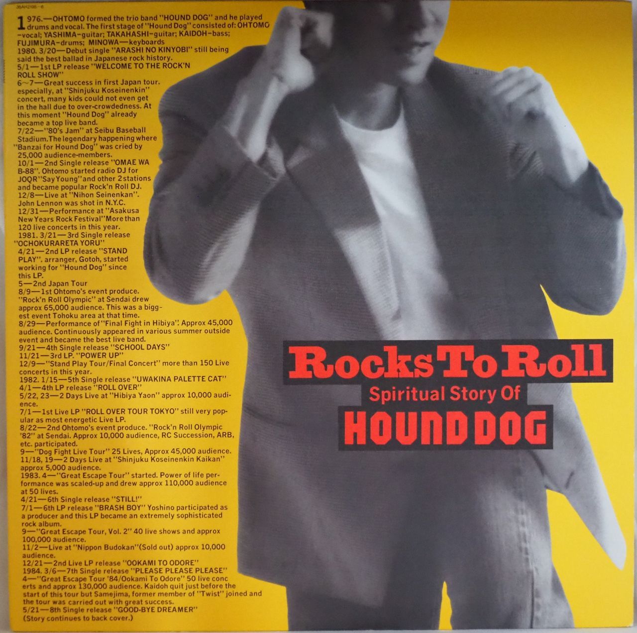 HOUND DOG（ハウンド・ドッグ）／Rocks To Roll（美盤・LP2枚組