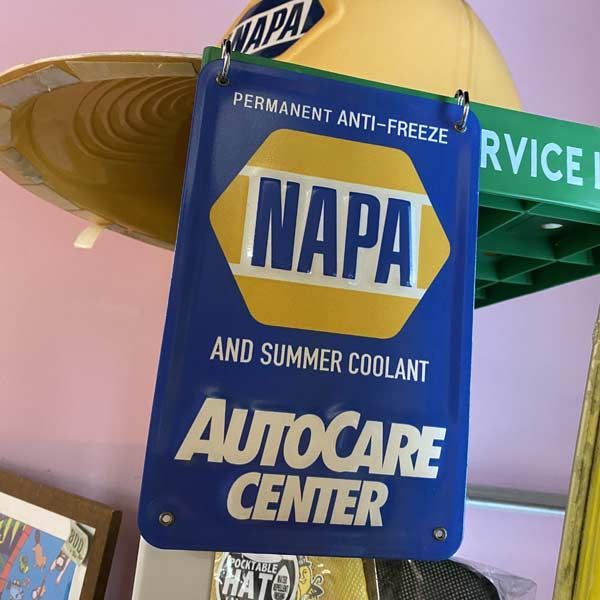 ミニエンボスメタルサイン [AUTO CARE] NAPA ナパ ミニ看板 アメリカン