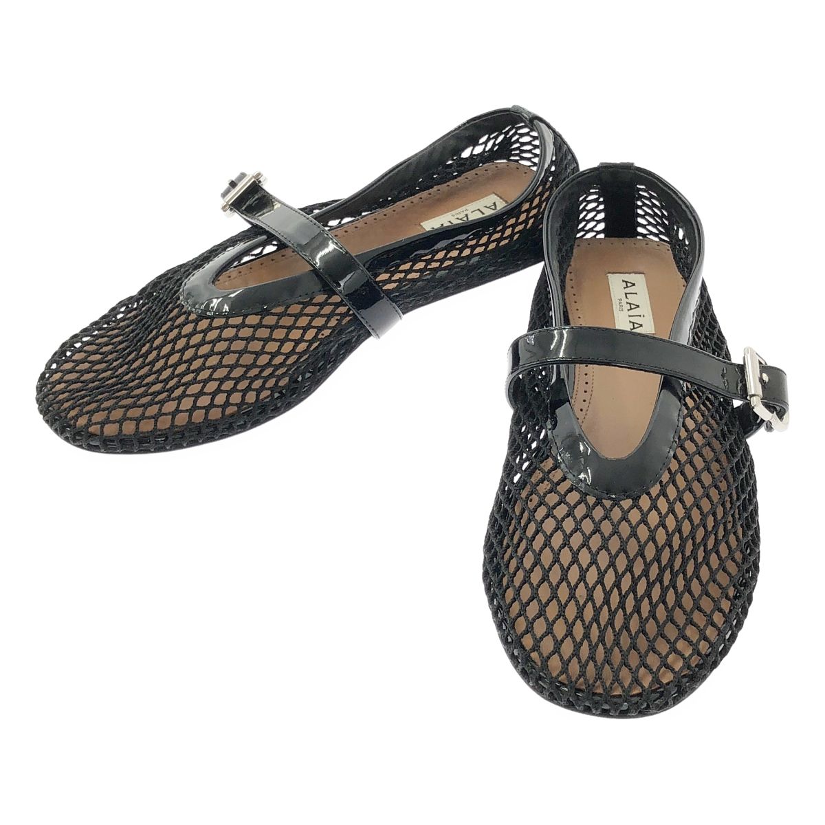 ALAiA アライア シューズフィッシュネットバレリーナ 36ブラック