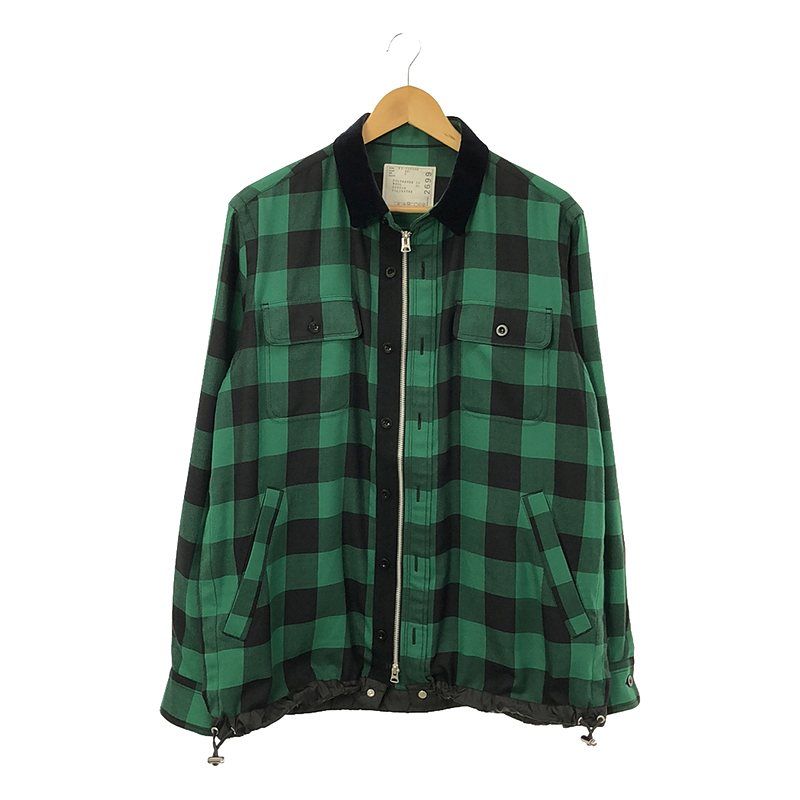 sacai / サカイ | 2022SS | Buffalo Check L/S Shirts / バッファロー