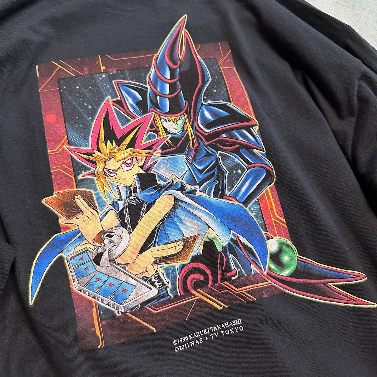 遊戯王TCG ブラックマジシャン アニメTシャツ 長袖 ロンT 黒 XL 古着|mercariメルカリ官方指定廠商|Bibian比比昂代買代購