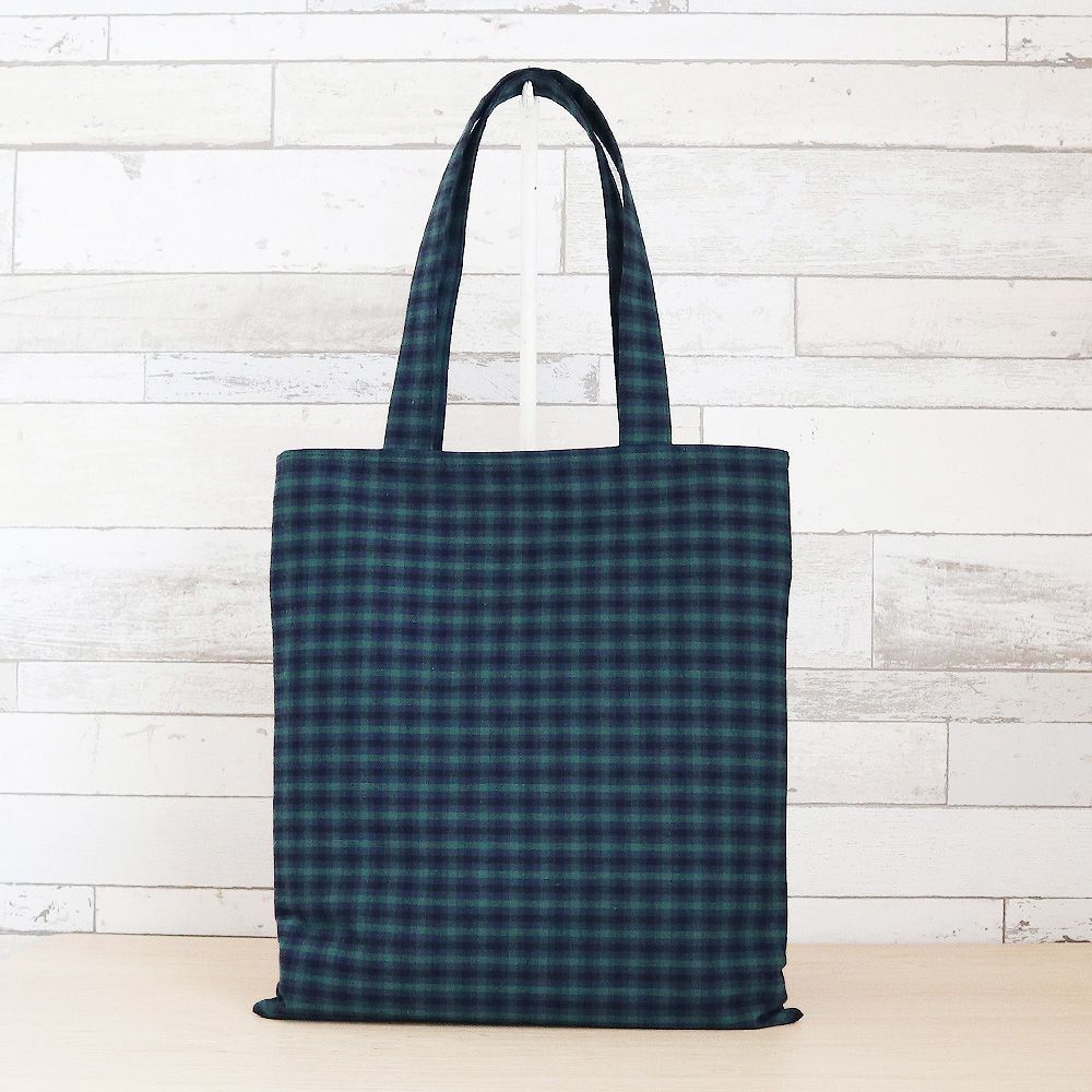 familiar チェック柄トート 青 ファミリア チェック柄トートバッグ A4