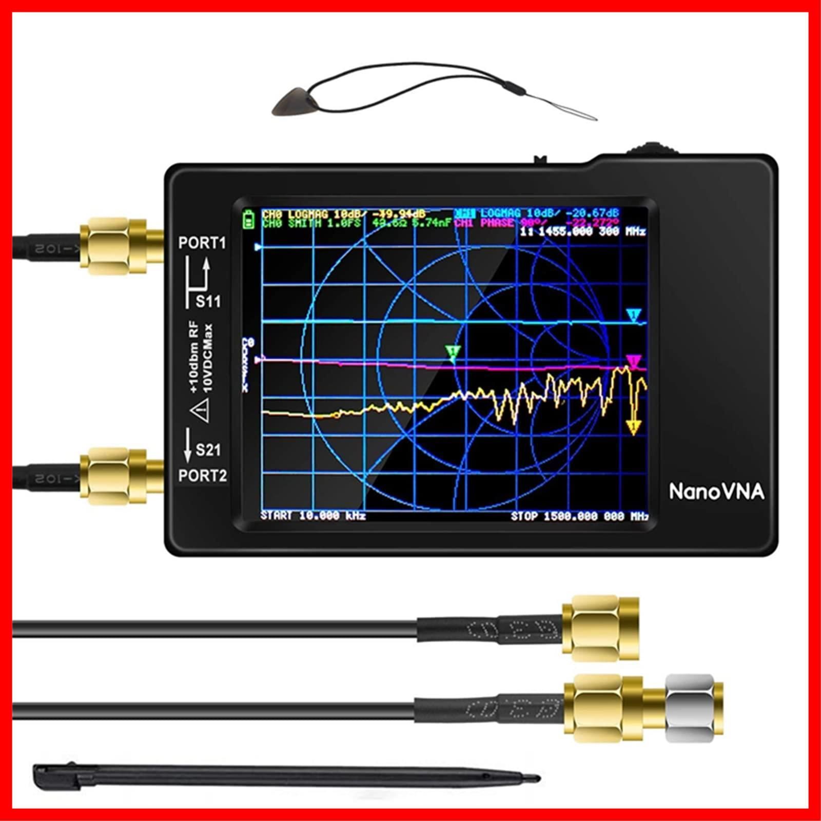 セール中】Elikliv アンテナネットワー クアナライザNanoVNA 50KHz-1.5