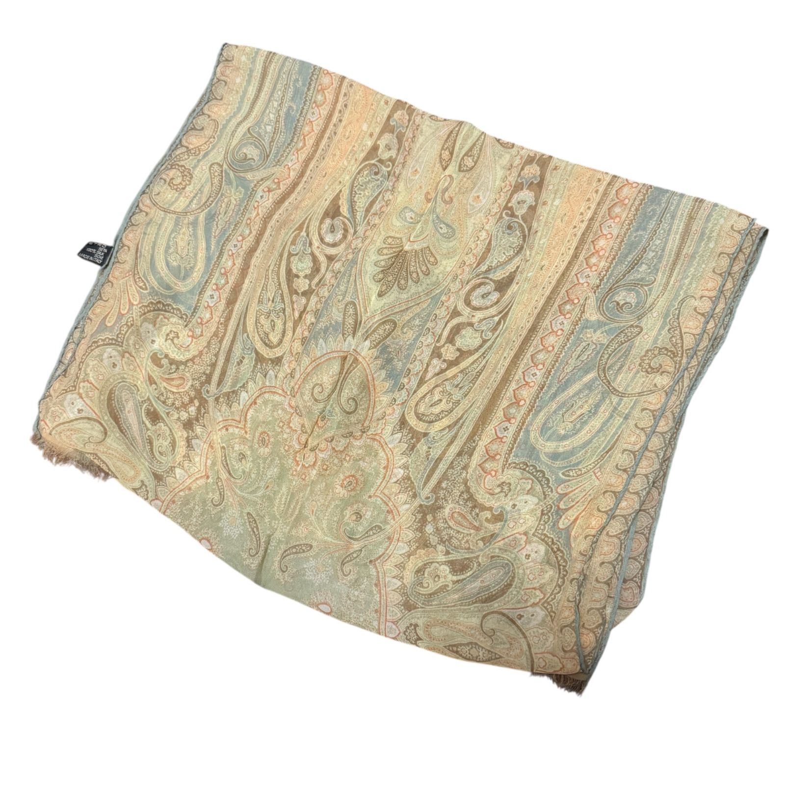 【新品】ETRO エトロ　ペイズリー　スカーフ エトロ ショール ETRO エトロ ペイズリー柄 シルクスカーフ ショール
