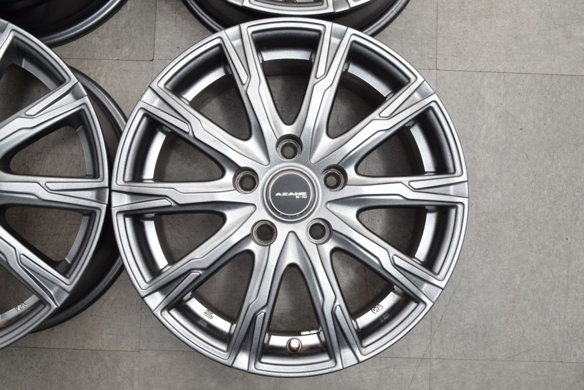 良好品 AZANE 16in 6.5J 48 PCD114.3 4本セット ノア ヴォクシー ステップワゴン アコード オデッセイ アクセラ アテンザ FFCRYSTALESIA_COM