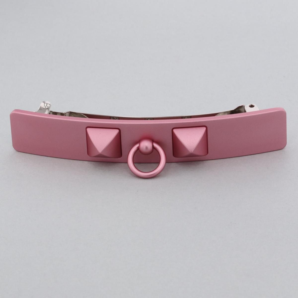 HERMES エルメス カプリス メドール バレッタ ヘアアクセサリー ピンク Pink H211011G used A