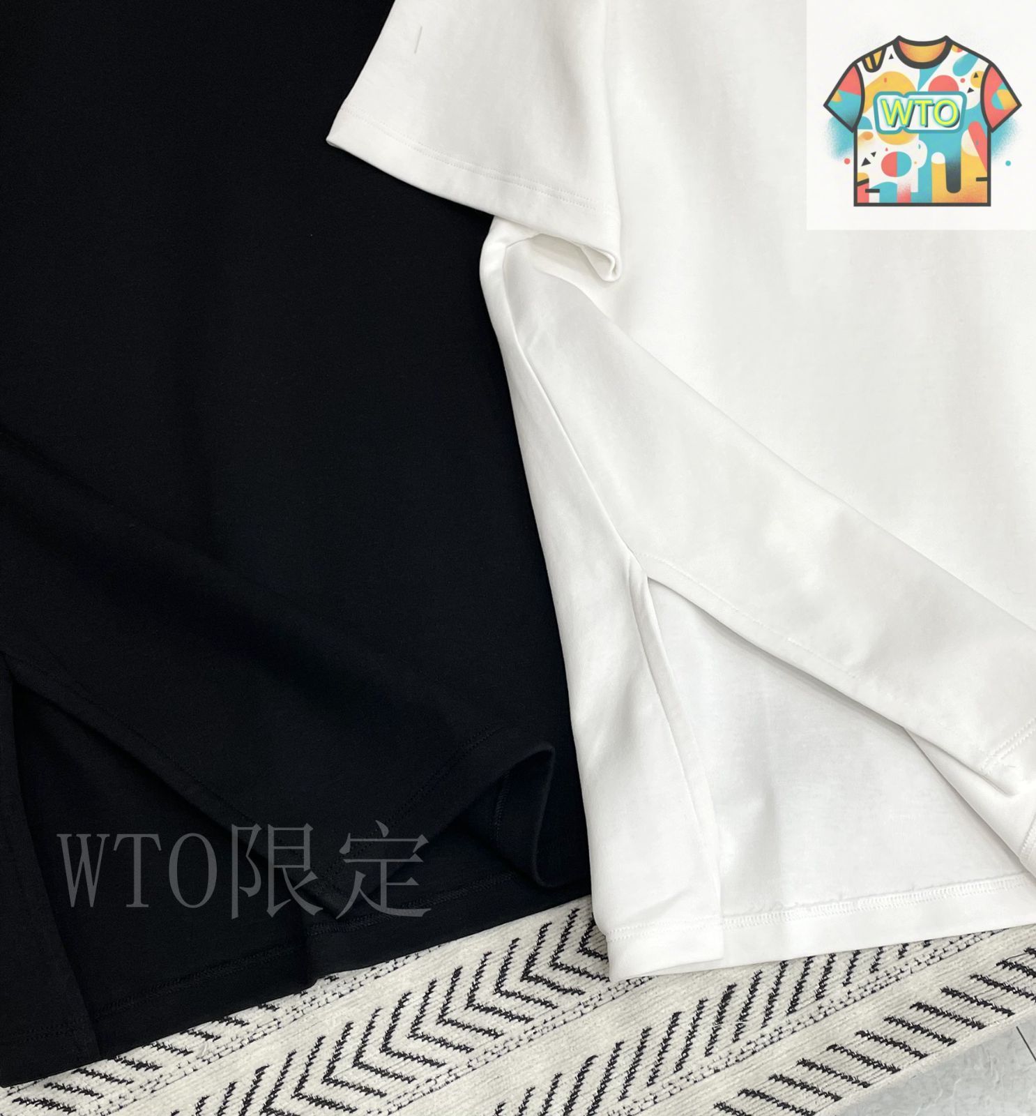 国内発送・すぐ届く 【LOEWE】ルーズフィット Tシャツ 今日特価】Loewe サイドスリット 小文字刺繍 ルーズ T シャツ