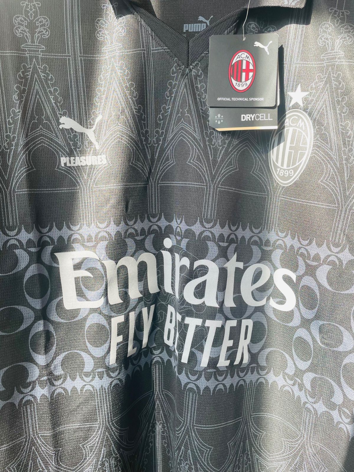 ACミラン×PLEASURES 23-24 半袖レプリカユニフォーム プーマブラック