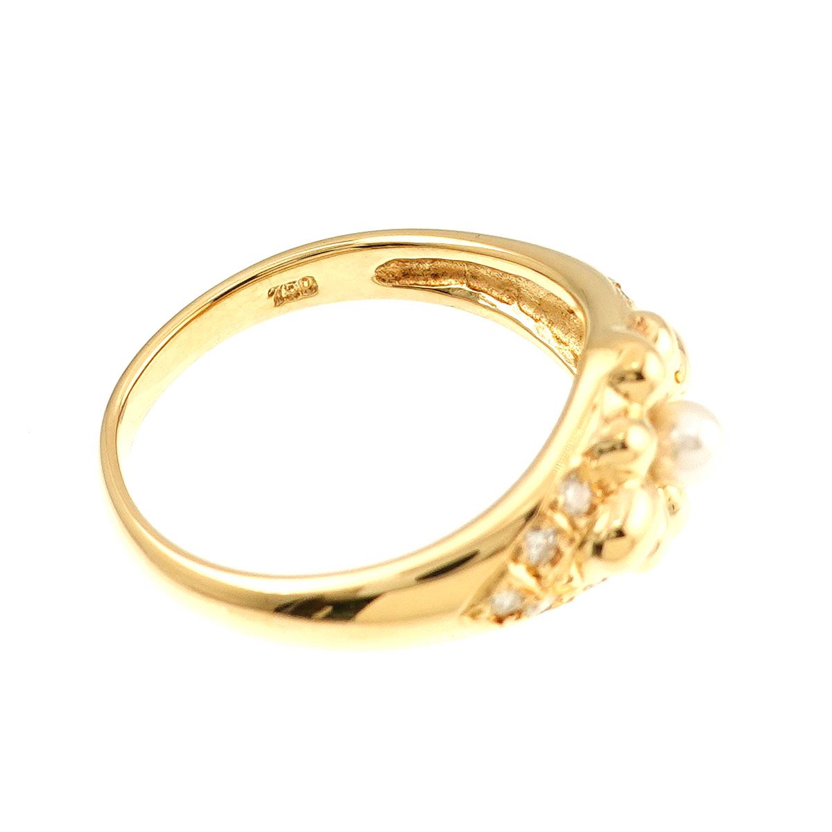 クリスチャン ディオール Christian Dior 11号 リング ベビーパール  