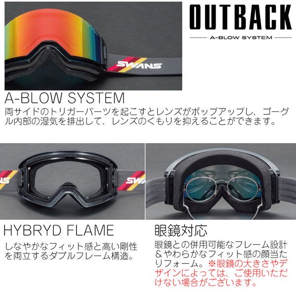 新品未使用 SWANS スノーゴーグル スワンズ スノーボード調光レンズ 