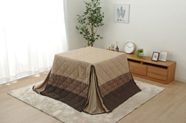 ハイタイプ（高脚）用 こたつ薄掛け布団単品 ベージュ 『ゆかり ハイ