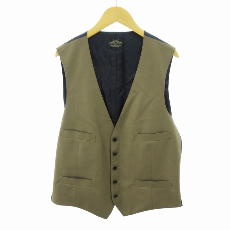 ユナイテッドアローズ UNITED ARROWS カシュクールリブニット Vネック ウール ネイビー 紺 送料無料 i0127m0145 中古 古着 ブランド古着DB 中古】ユナイテッドアローズ UNITED ARROWS カシュクール