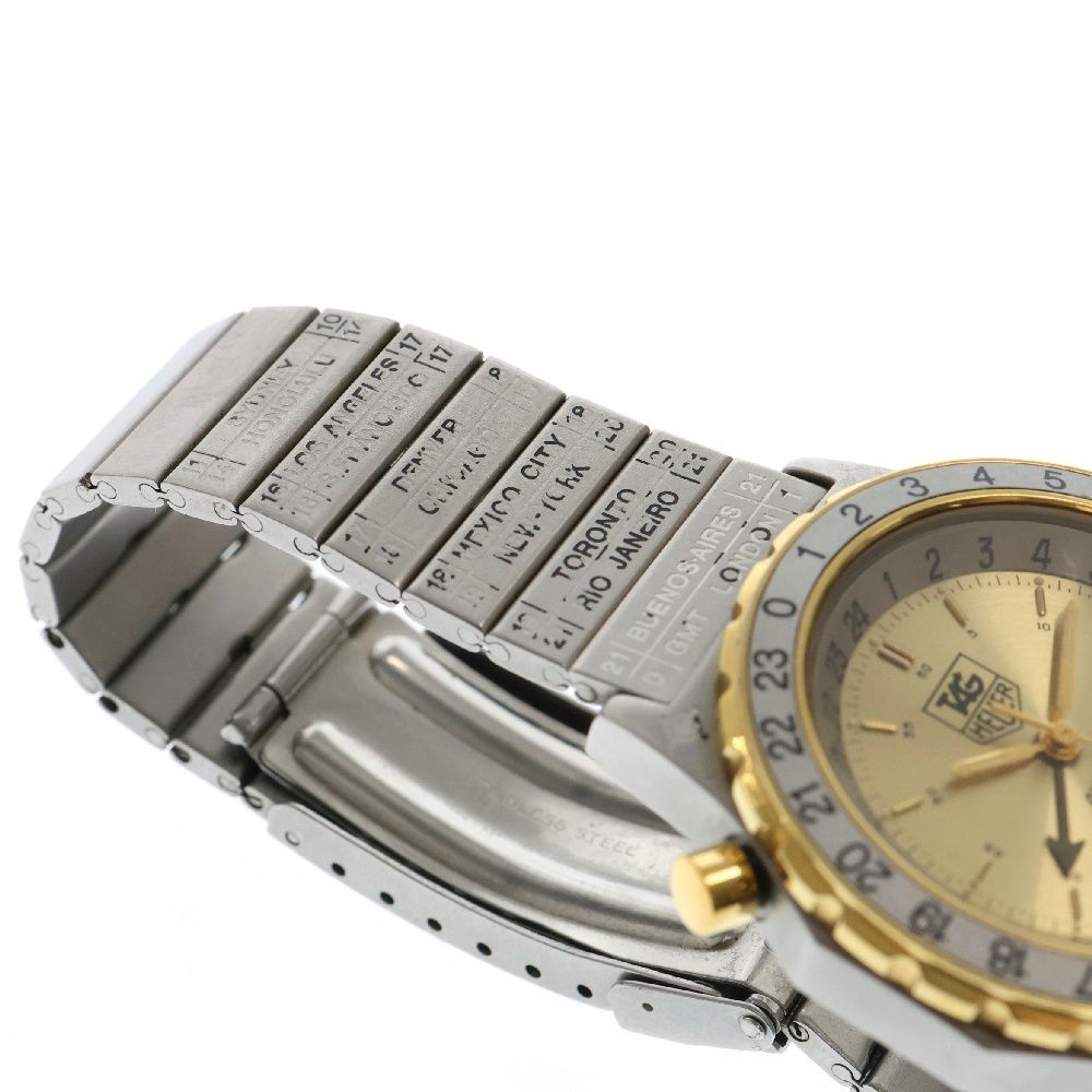 TAG Heuer (タグホイヤー) エアライン GMT シャンパン文字盤 SS×QZ