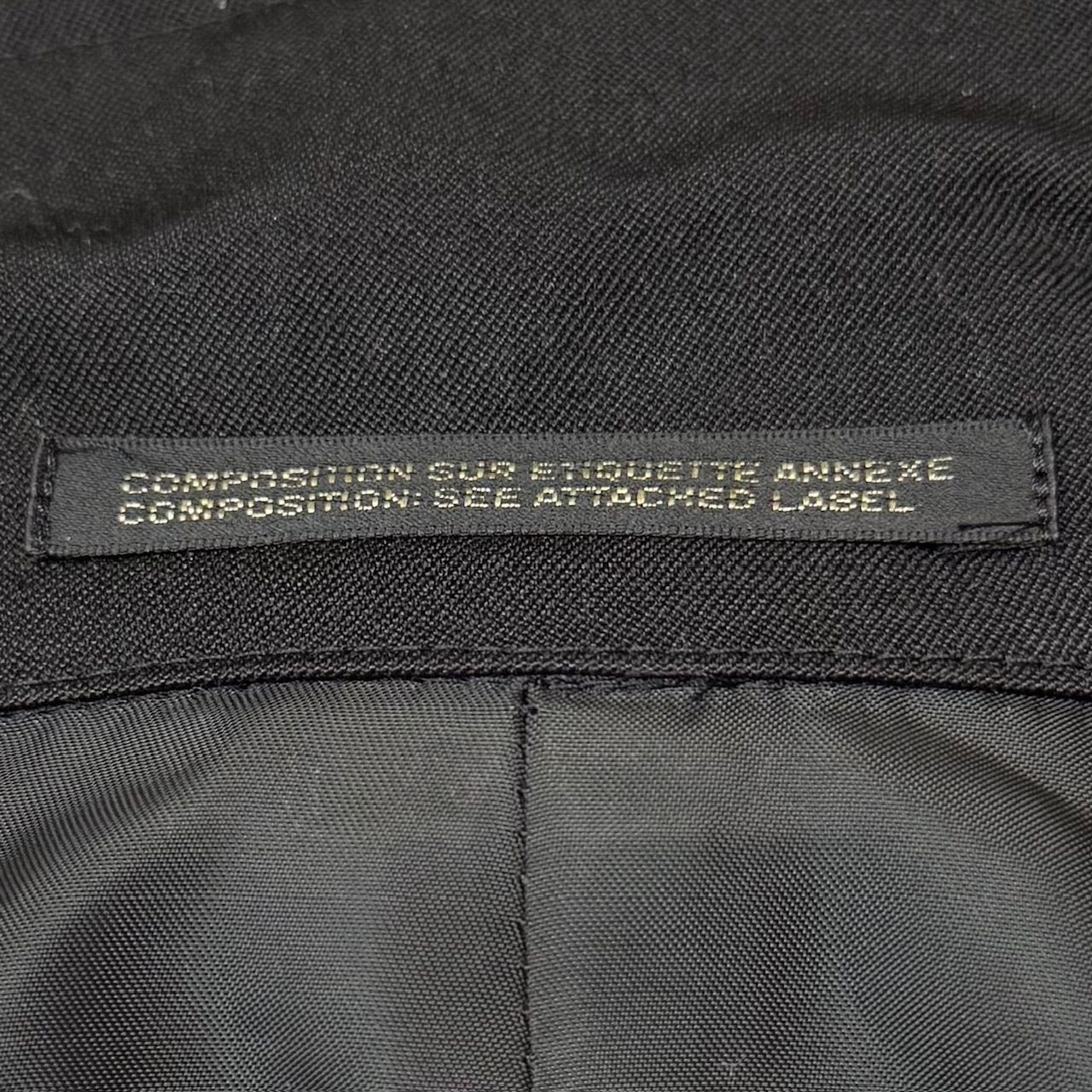 18AW Yohji Homme ギャバフロントドレープコート