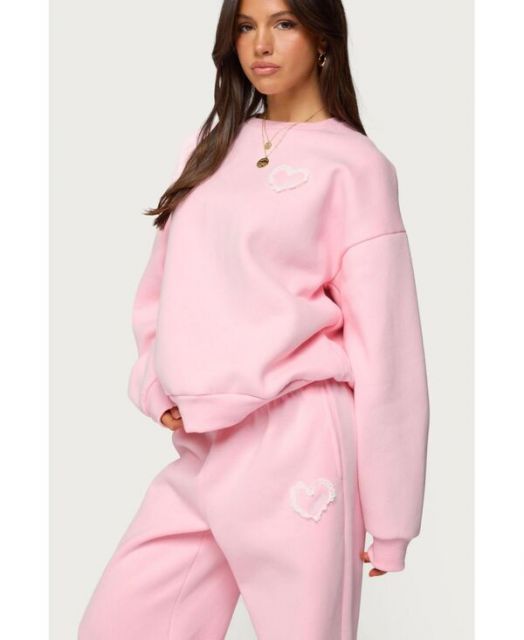 送料無料 アディクテッド レディース パーカー スウェット アウター Women s Love Oversized Sweatshirt Light-pink KIN-KAAI_COM