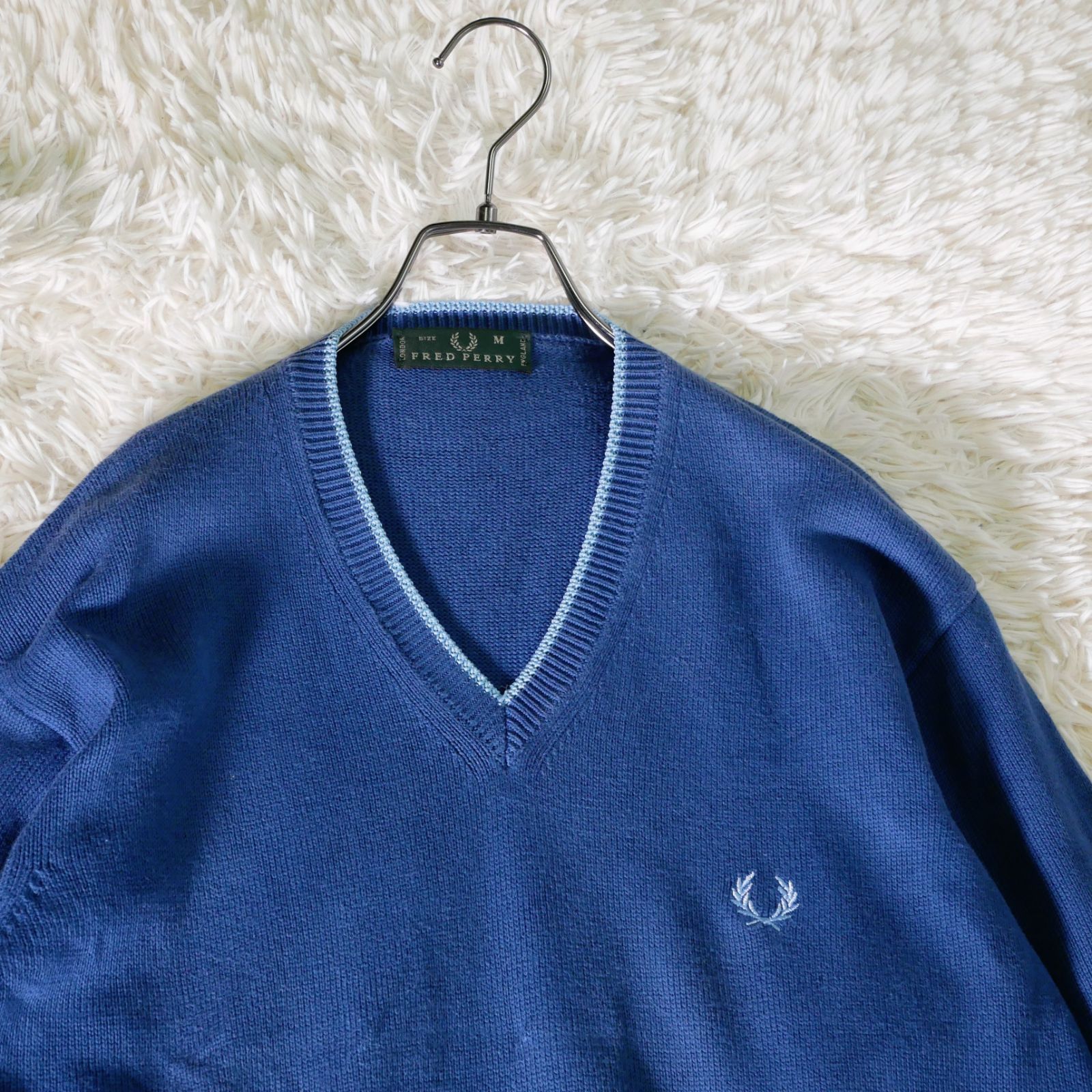 FRED PERRY フレッドペリー 90s-00s イタリア製 月桂樹の刺繍ロゴ 