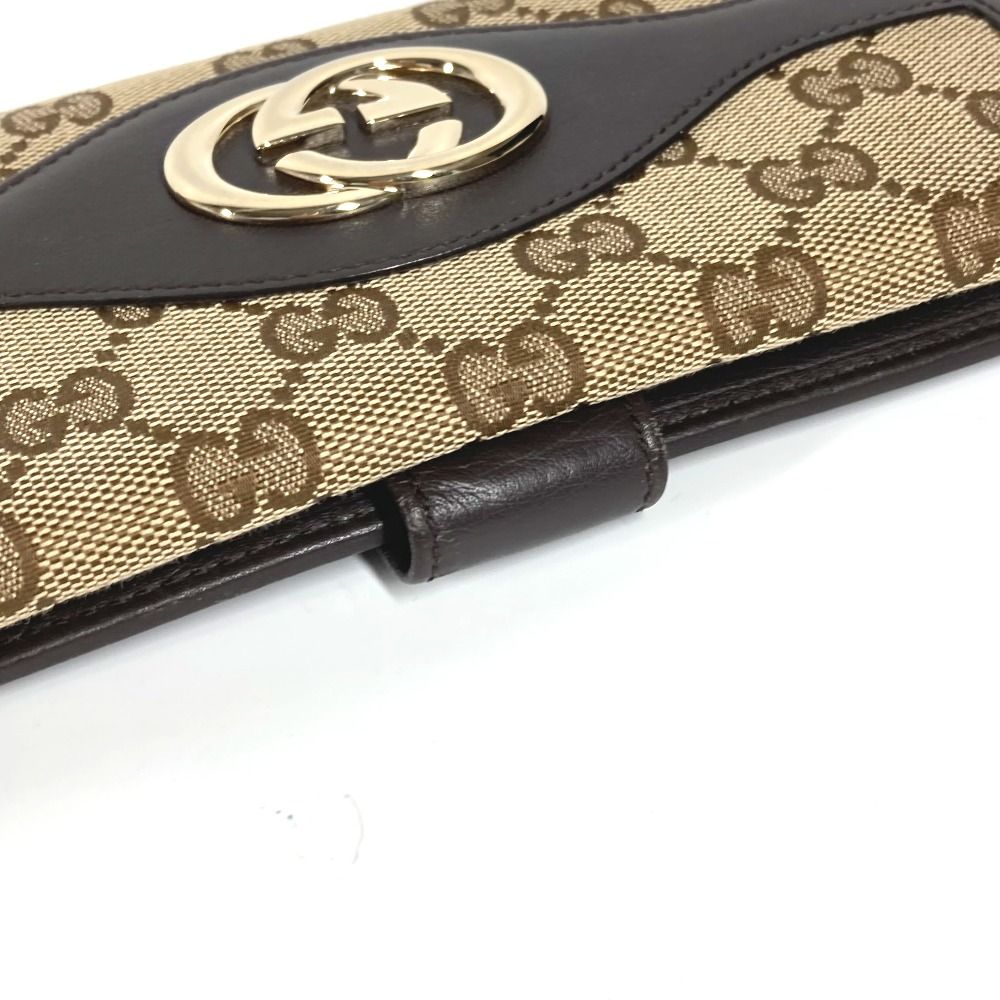 GUCCIグッチインターロッキングGG キャンバス長財布282426