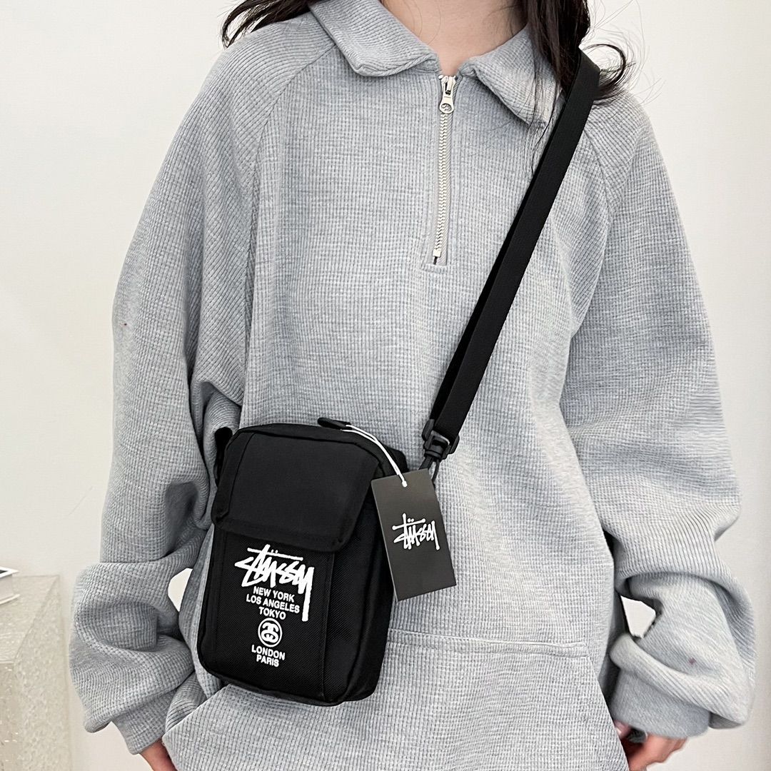 stussy クロスボディバッグ スモール ショルダーバッグ   スマホショルダーバッグ  男女兼用