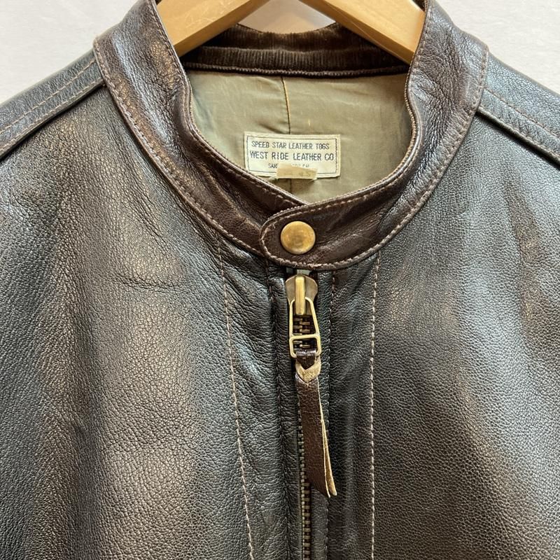 Westride Speedstar 山羊革レザージャケット シングルライダース Westride Speedstar 山羊革レザージャケット シングルライダース WEST