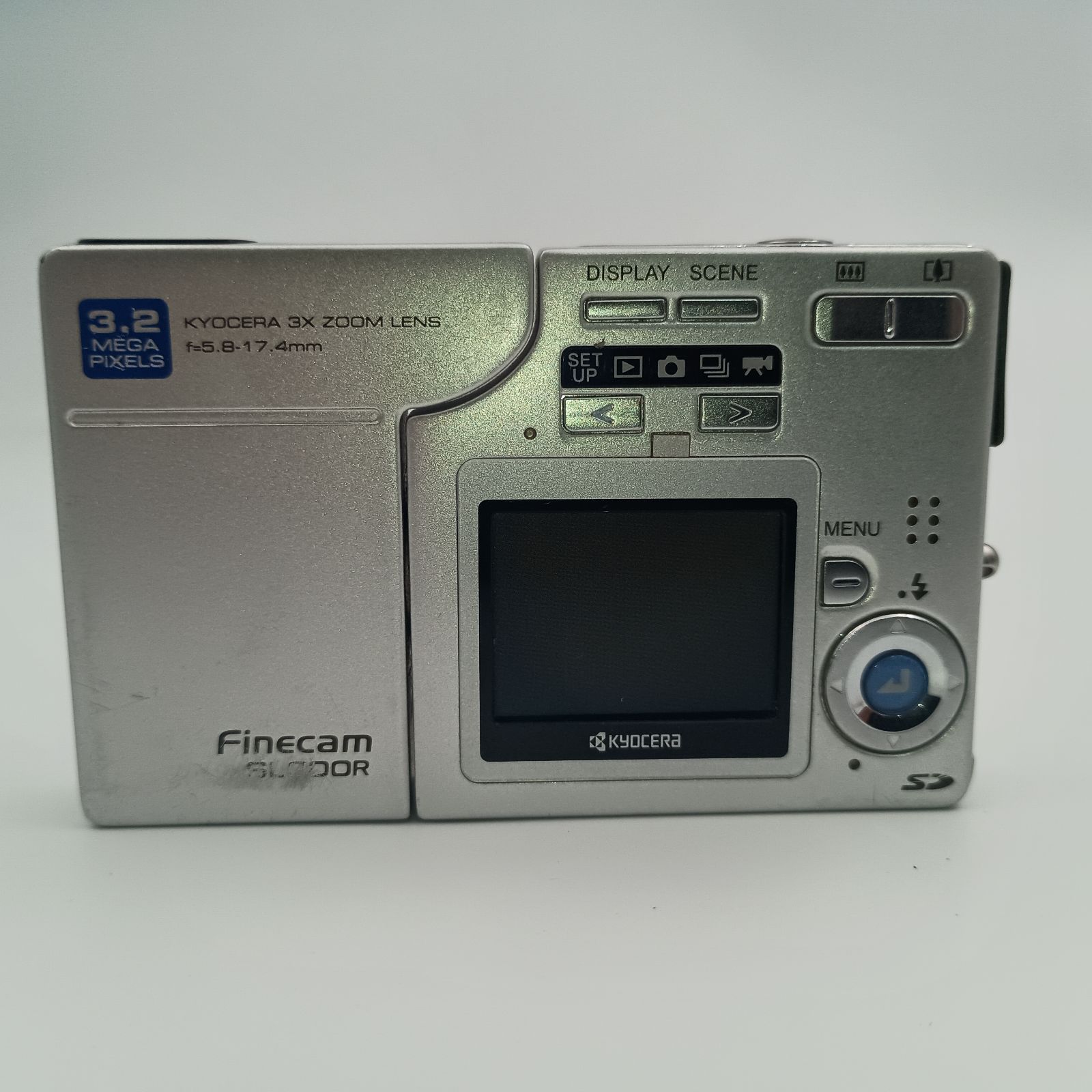 回転ボディ超薄型　 KYOCERA Finecam SL300R コンデジ3.2 回転ボディ超薄型 KYOCERA Finecam SL300R コンデジ3.2 - メルカリ