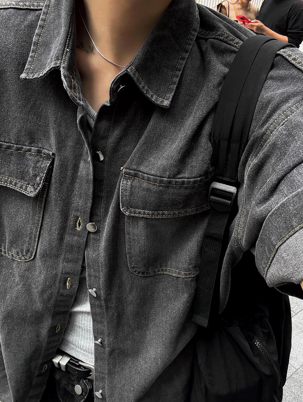 [COSYHARU公式] Ash Gray Denim Jacket 送料・関税込み COSYHARU コシハル 公式]アッシュグレーデニムジャケット - メルカリ