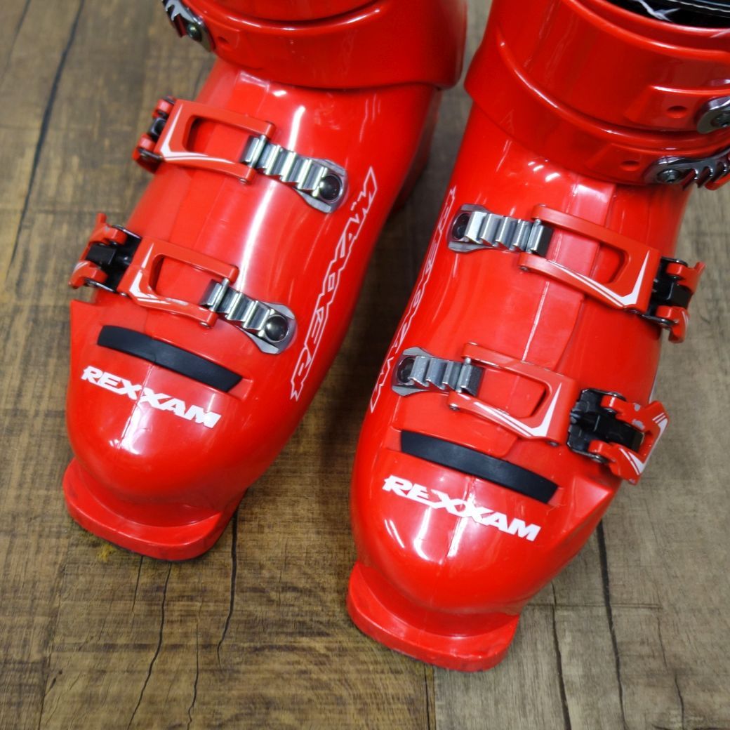 美品 レグザム REXXAM MAX 100 BX-S17 RED 27cm 313ｍｍ スキーブーツ 17-18年モデル 中上級モデル ゲレンデ アウトドア 美品 レグザム REXXAM MAX 100 BX-S17 RED 27cm 313mm スキー