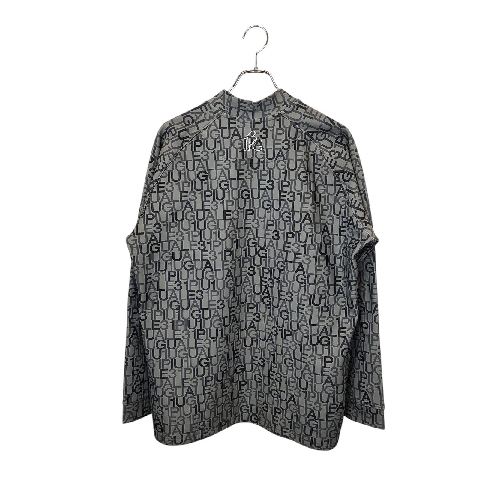 1PIU1UGUALE3 GOLF 113 GOLF L/S MOCK NECK CRAZY GRAY/D.GRAY