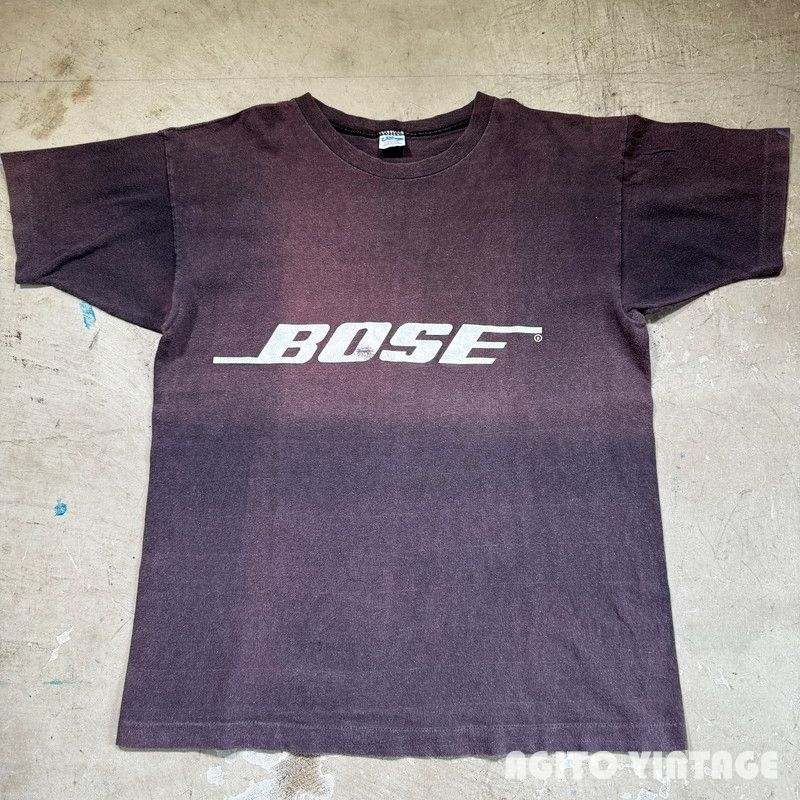 70's~ Champion BOSE フロッキープリントTee バータグ