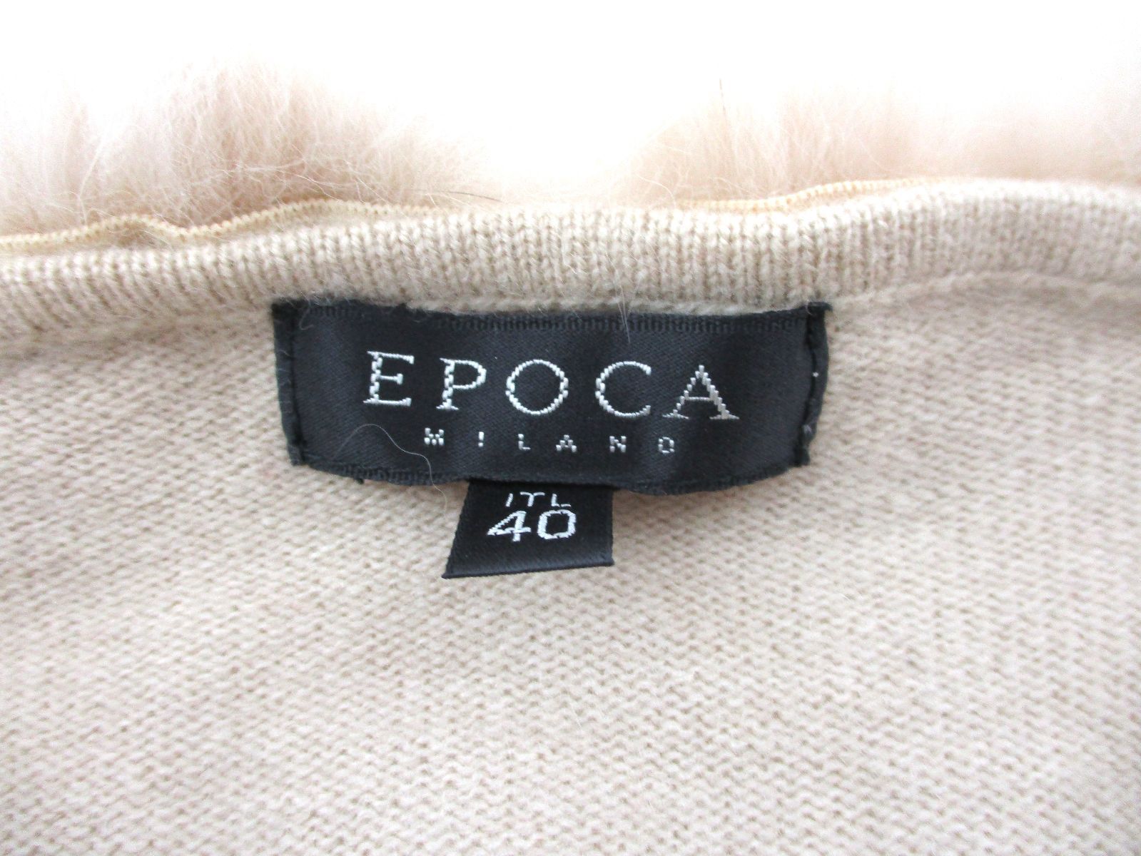◇美品 エポカ カシミヤ混 フォックスファー レディース カーディガン 40 ◇美品 EPOCA エポカ カシミヤ混 フォックスファー レディース