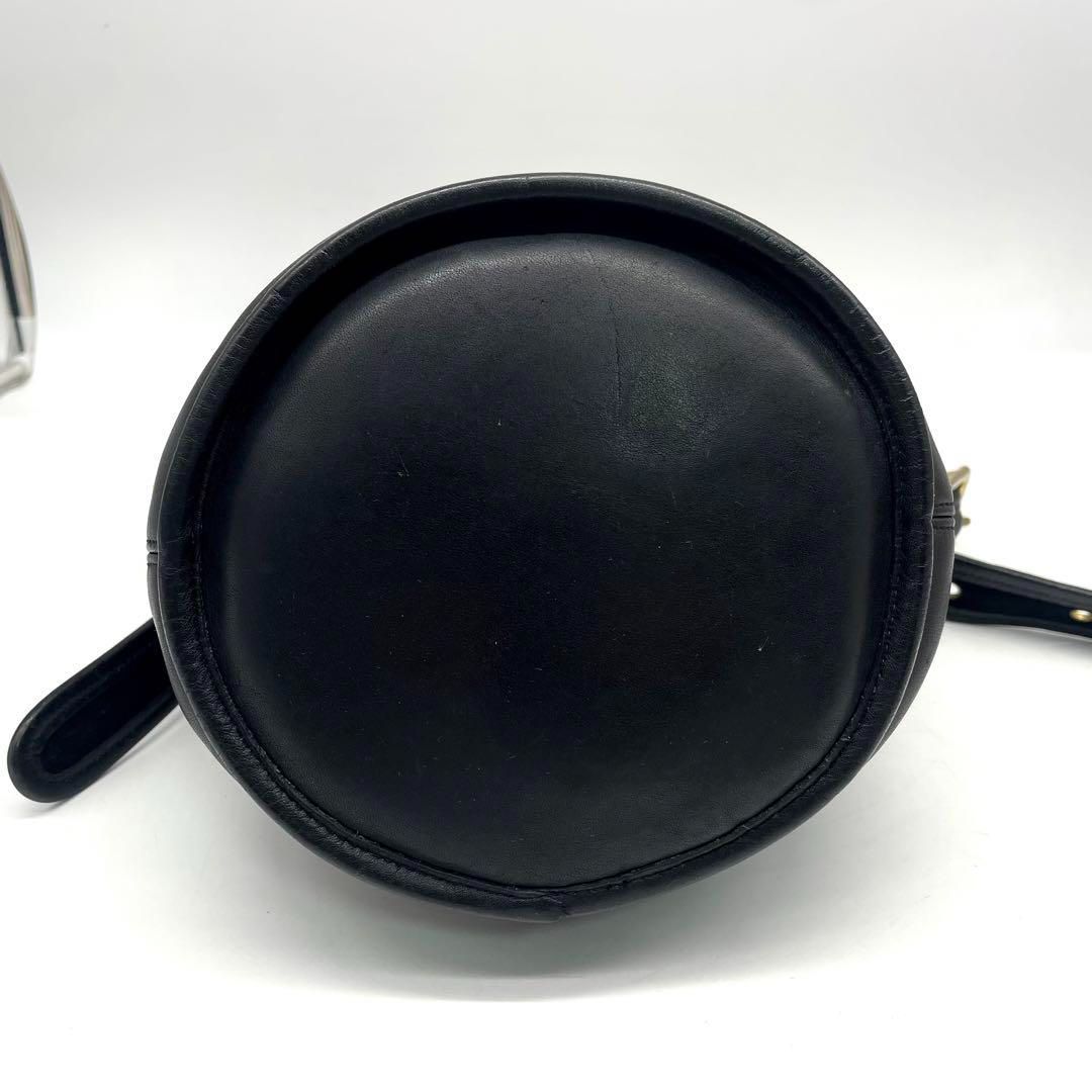 OLD COACH オールドコーチ 9953 ワンショルダーバッグ 斜め掛け バケツ型 ヴィンテージ レザー 黒 WWW_MORNINGWALKER_COM