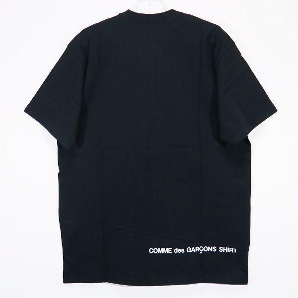 SUPREME シュプリーム × COMME des GARCONS SHIRT コムデギャルソンシャツ 18AW SPLIT BOX LOGO  スプリット ボックスロゴ Tシャツ ブラック ショートスリーブ カットソー 半袖 - メルカリ