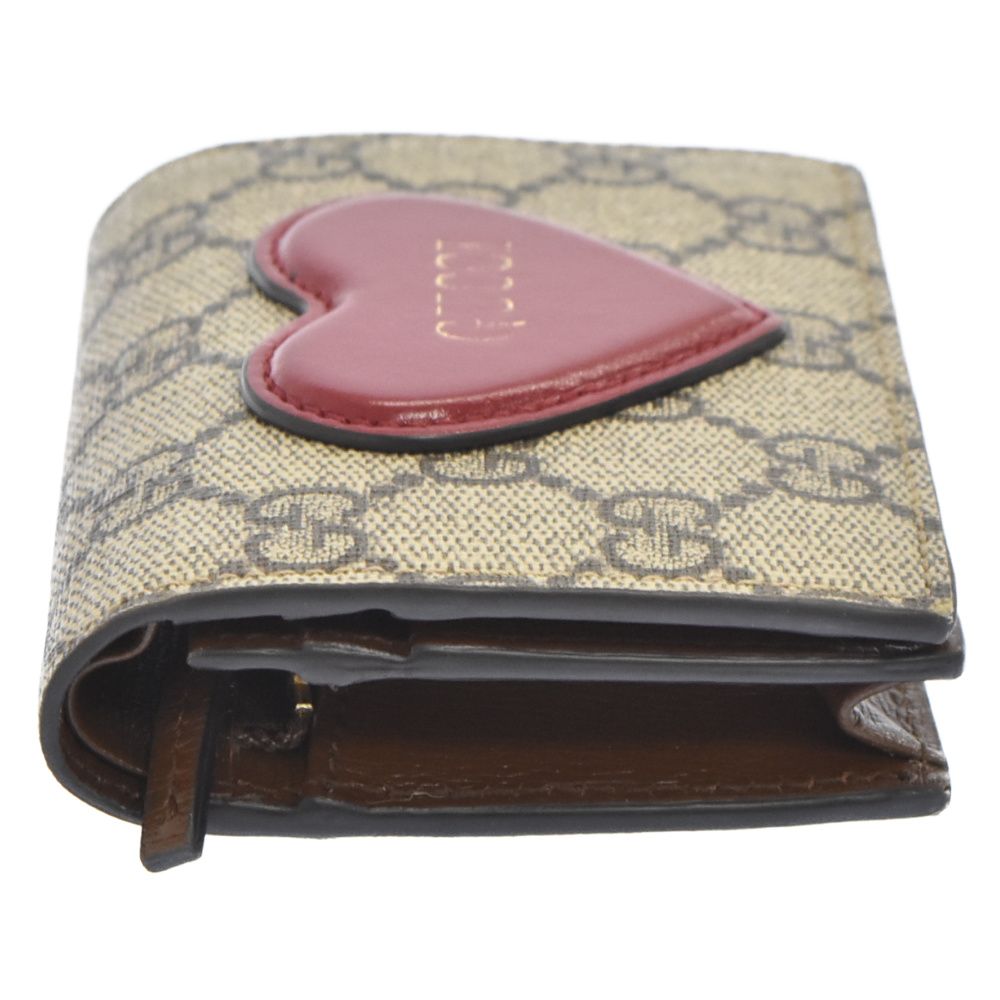 GUCCI (グッチ) ハートモチーフ ウォレット GGスプリーム