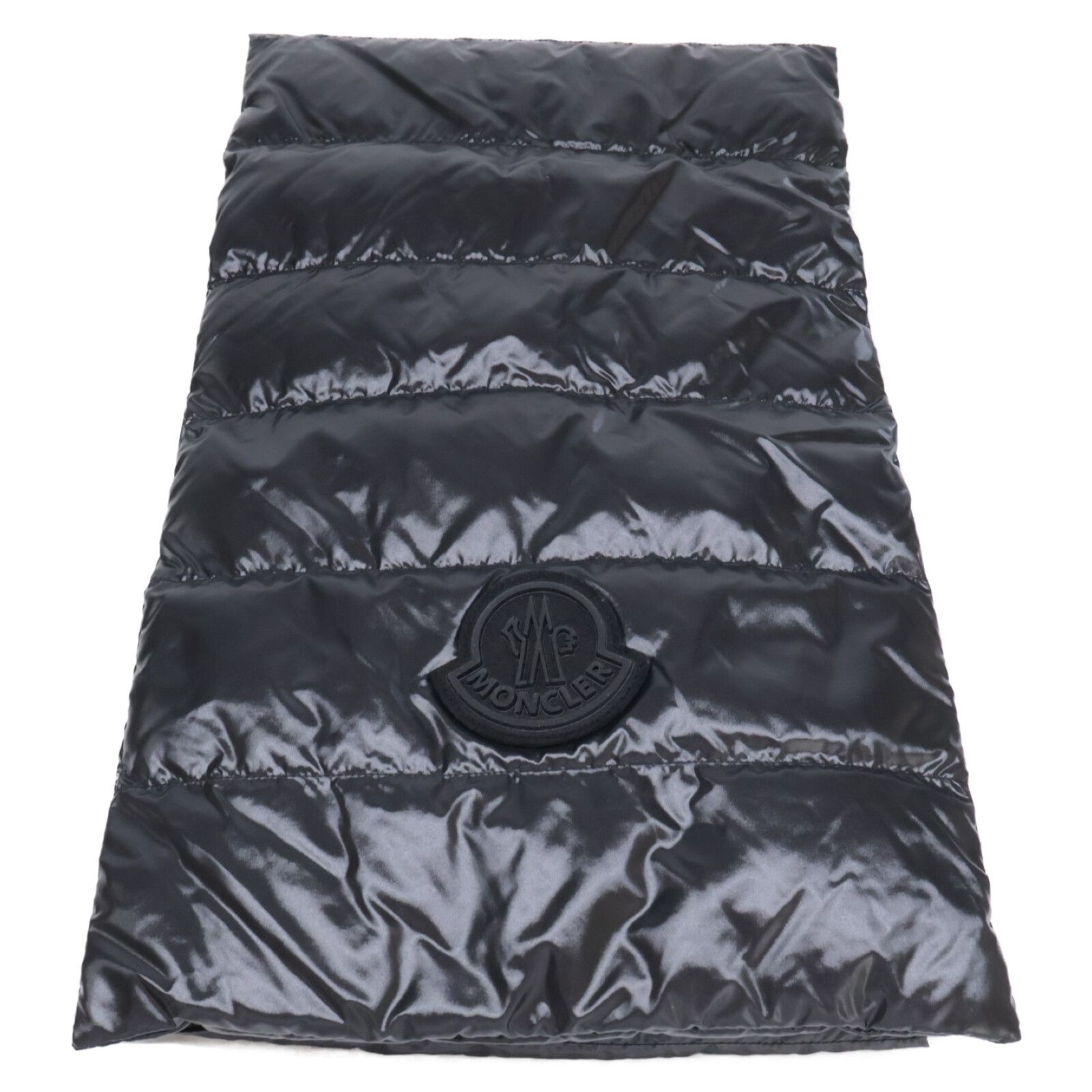 MONCLER ケーブル編み ニットマフラー グレー MONCLER ケーブルニット