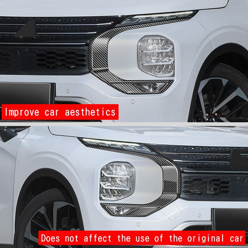 23年式 三菱 アウトランダー フロントグリルガーニッシュ 4点セット ABS 外装パーツ 車体保護 傷防止 ドレスアップ