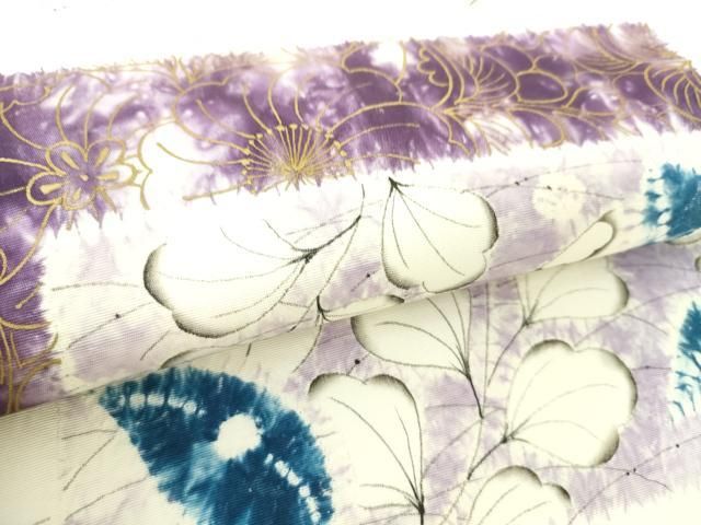 平和屋着物○日本工芸会正会員 絞りの小倉 辻が花の建亮 小倉建亮 塩瀬