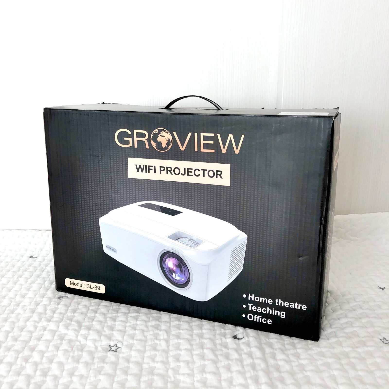 プロジェクター GROVIEW Amazon.com: GROVIEW Projector, 15000lux 490ANSI Native 1080P