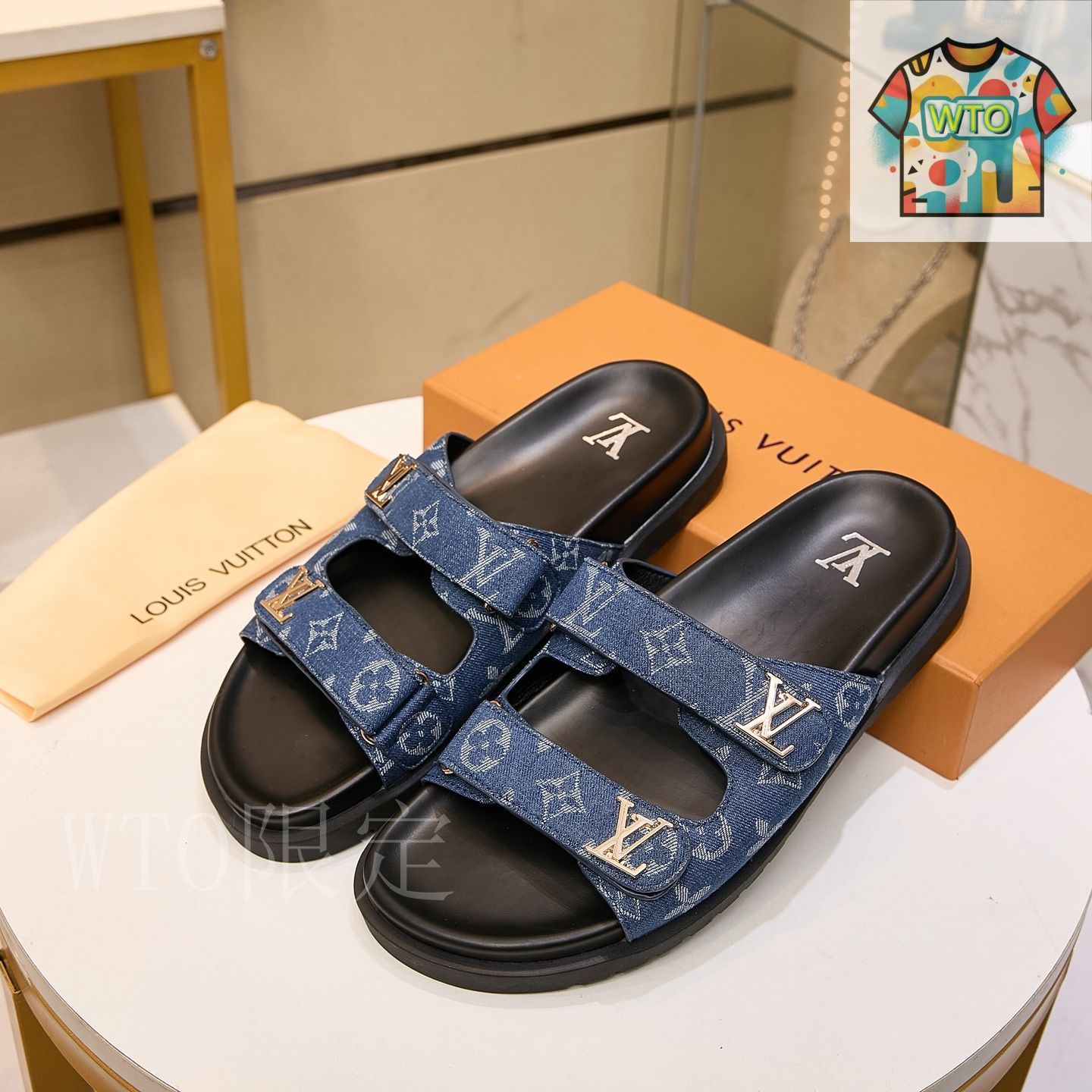 【LVロゴ】Louis Vuitton サンセットコンフォートサンダル Louis Vuitton ルイ・ヴィトン サンセット コンフォート