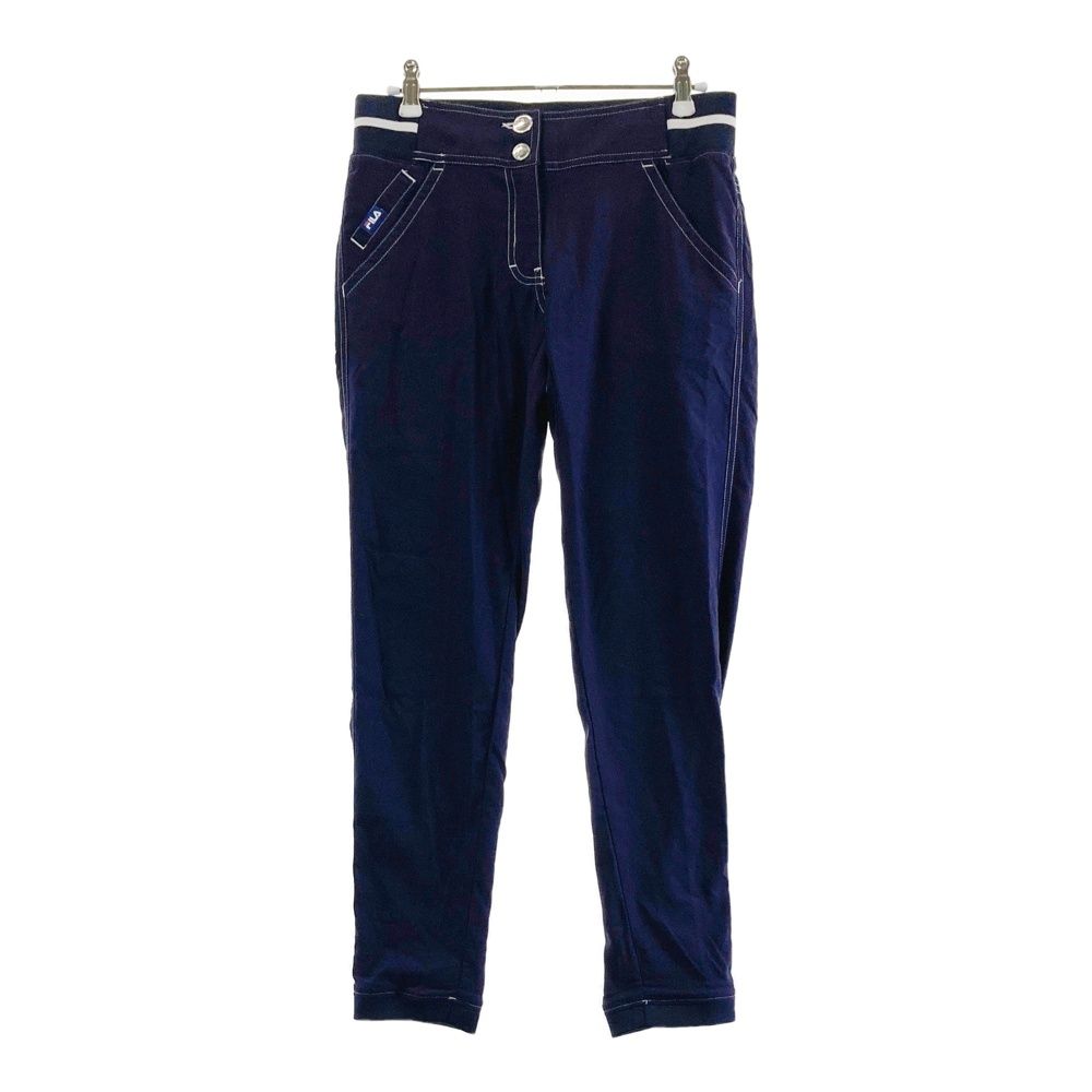 サイズ：M FILA GOLF フィラゴルフ ストレッチパンツ ネイビー系