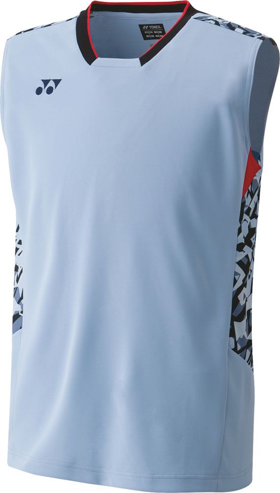ヨネックス YONEX テニス メンズゲームシャツ ノースリーブ トップス 袖なし ユニフォーム UVカット 吸汗速乾 制電 ゲーム 試合 大会 部活 クラブ チーム 男子 10522 590 フェルトブルー