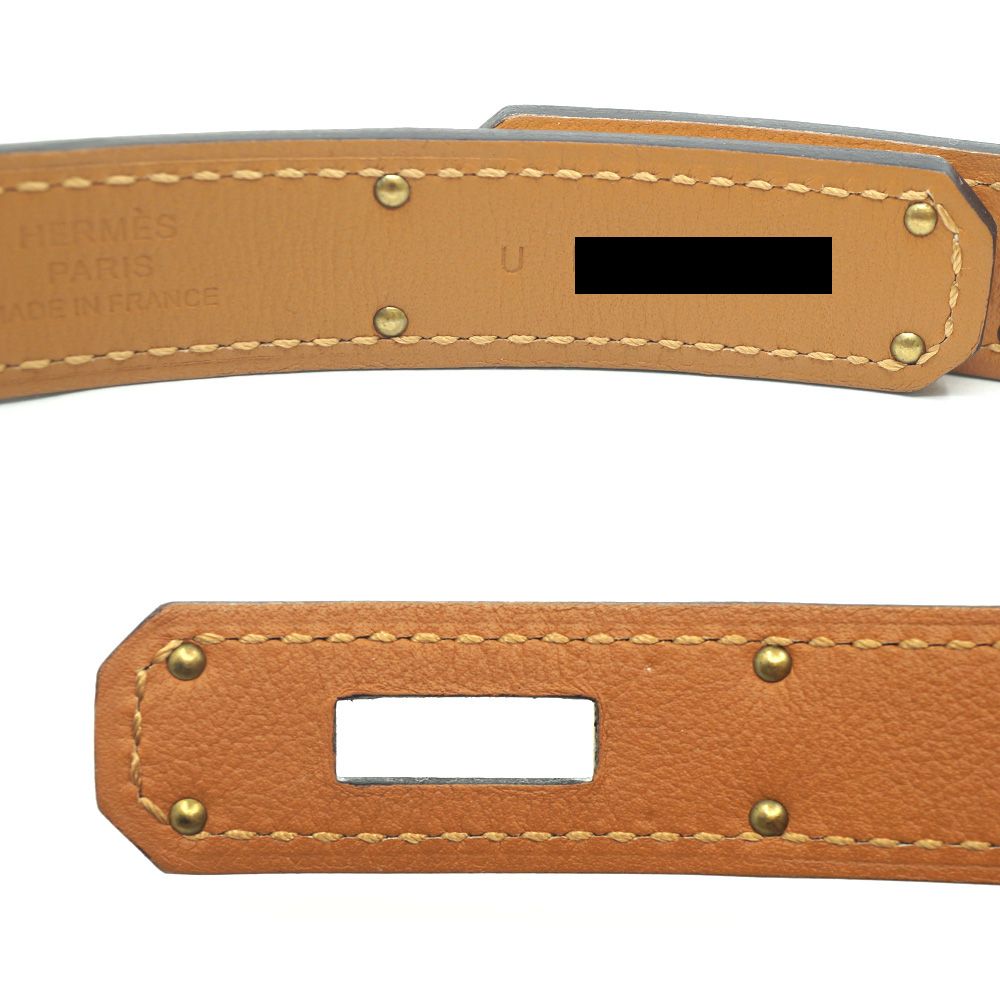 新品未使用 エルメス ケリーベルト エプソン ゴールド ゴールド金具 U刻印 HERMES - エルメス ケリー ヴェルヴェット 18MM ベルト ヴォー