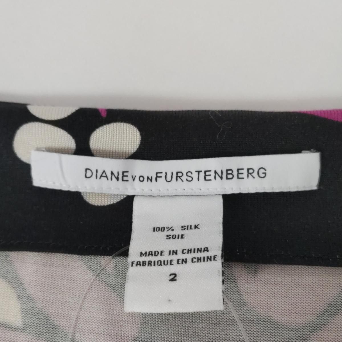 美品 ダイアンフォンファステンバーグ ワンピース DIANE VON FURSTENBERG ☆ ミックスベージュ サイズ２ ブランド別